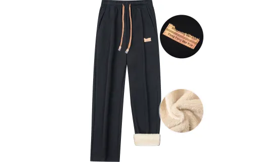JEANSWEST Casual Pants Unisex Moderate Straight Fit Pants