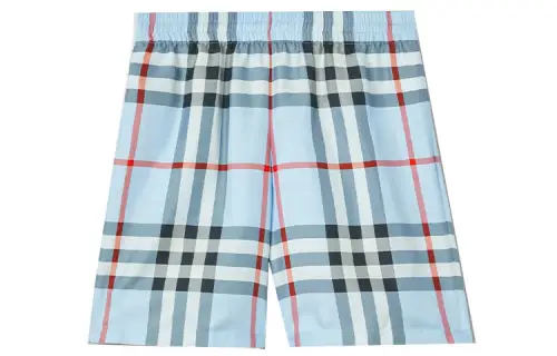 Burberry Check Silk Shorts