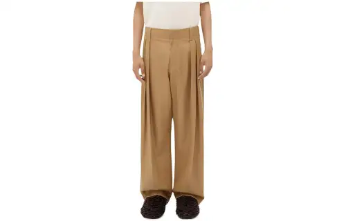 Bottega Veneta FW23 Leather Pants Men's Linen