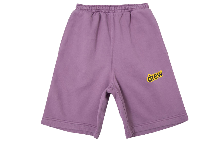 Drew house Letter Logo Series Casual Shorts Unisex Lilac Moderate