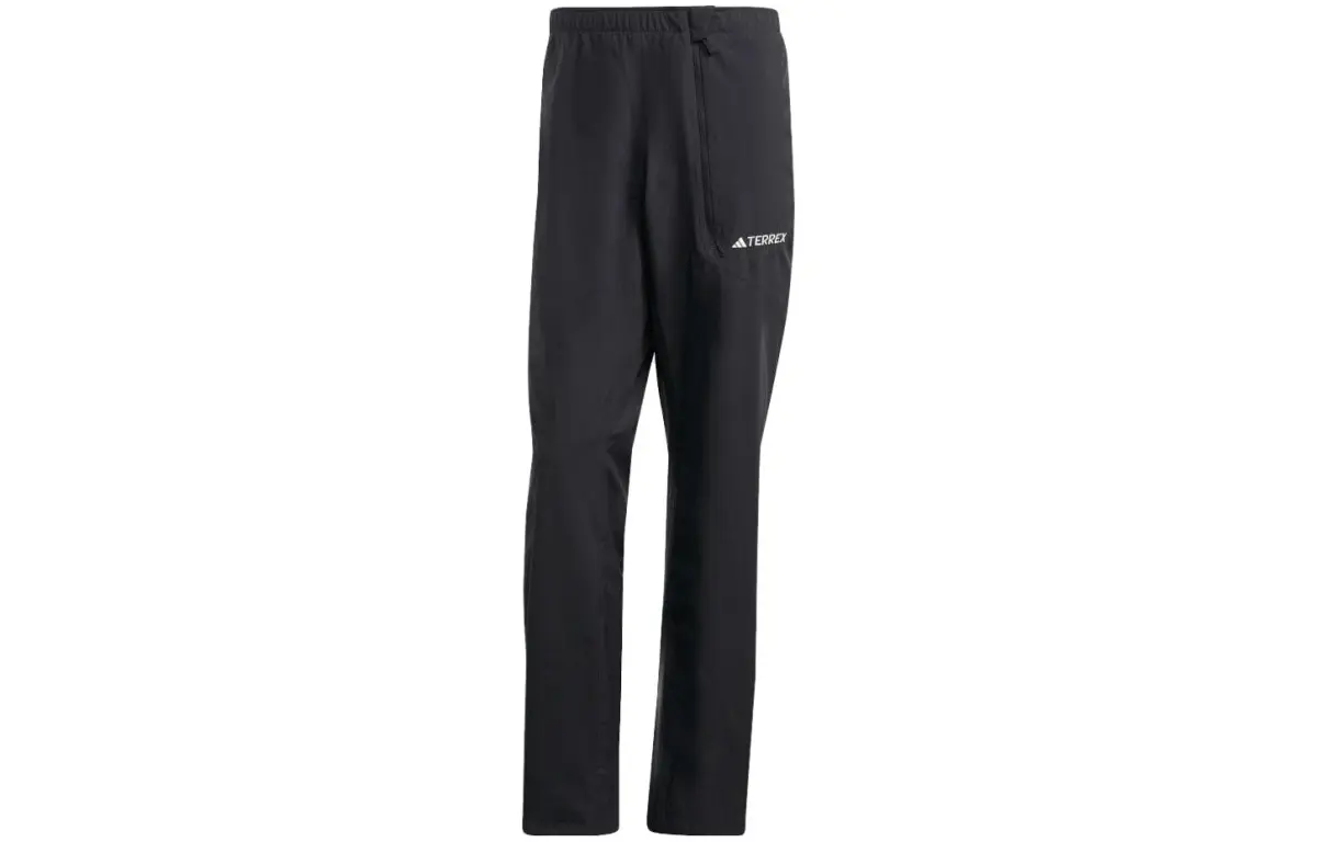 Adidas Casual Pants Men's Black Moderate Straight Fit Pants
