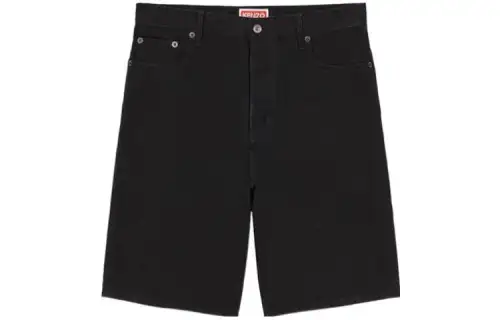 KENZO Himawari Mid-Rise Denim Shorts