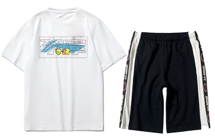 Li Ning Sports Fashion Collection Casual Sportswear Unisex White+Black