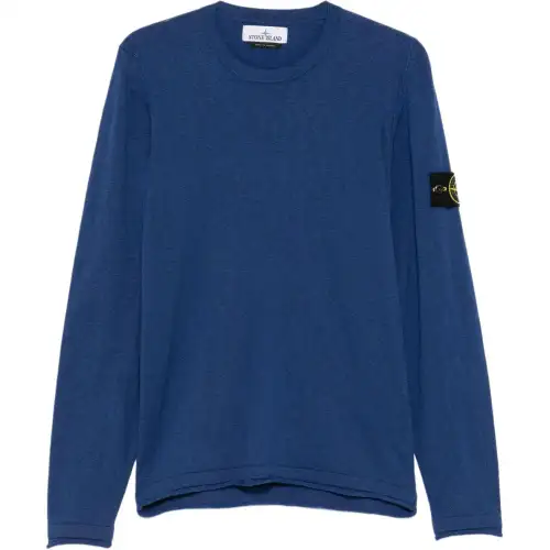 STONE ISLAND Logo Patch Crewneck Sweatshirt