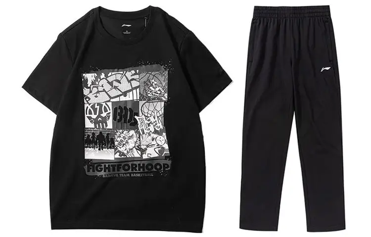 Li Ning Casual Sportswear Unisex Crew Neck Moderate