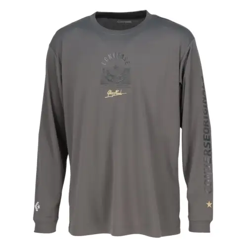 Converse SS25 T Shirt Unisex Charcoal Gray
