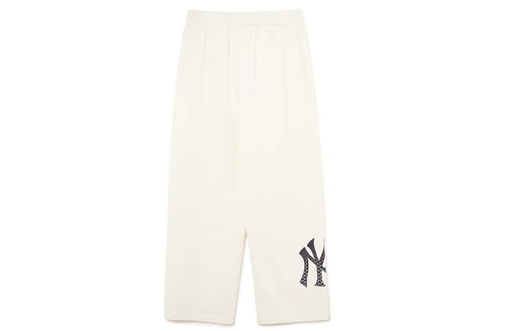 MLB Casual Pants Unisex Milk White