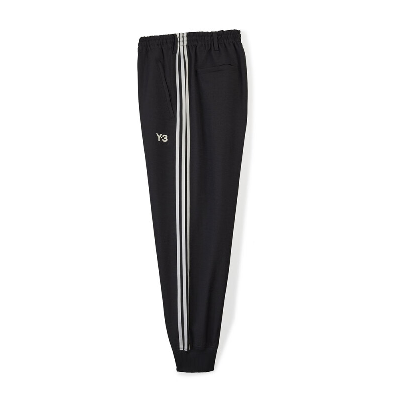 Y-3 X Real Madrid joint model printed striped ankle-length casual pants for men, black
