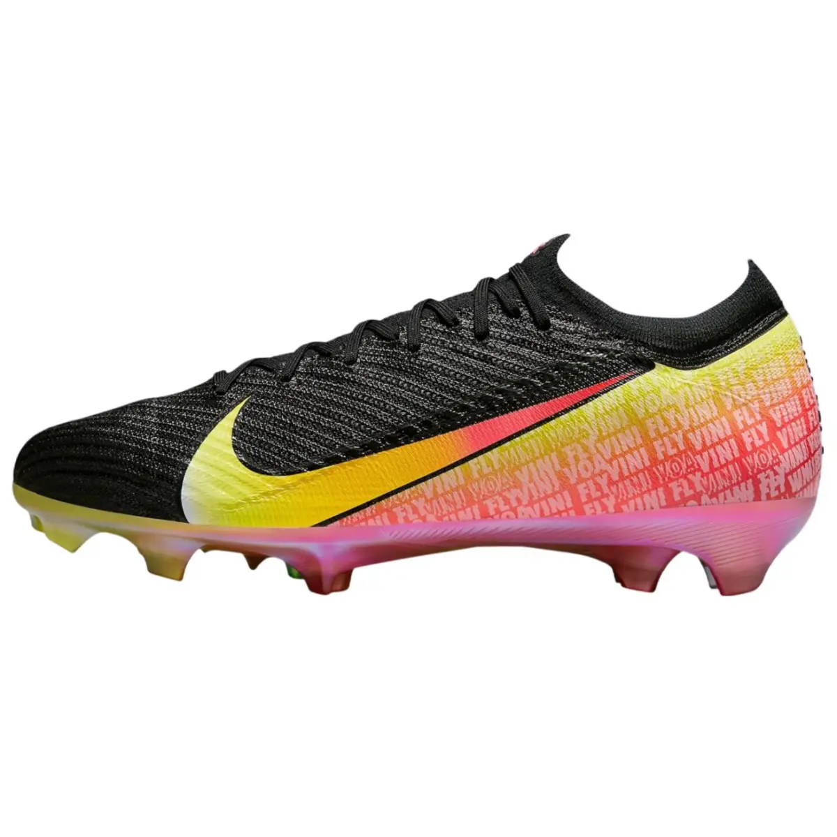 Nike Mercurial Vapor 16 FG Firm Ground Fabric Soccer Shoes Unisex Black Red