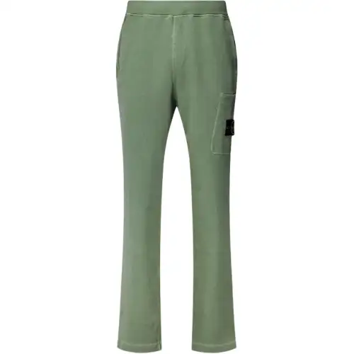 STONE ISLAND Compass-patch Fleece Track Pants
