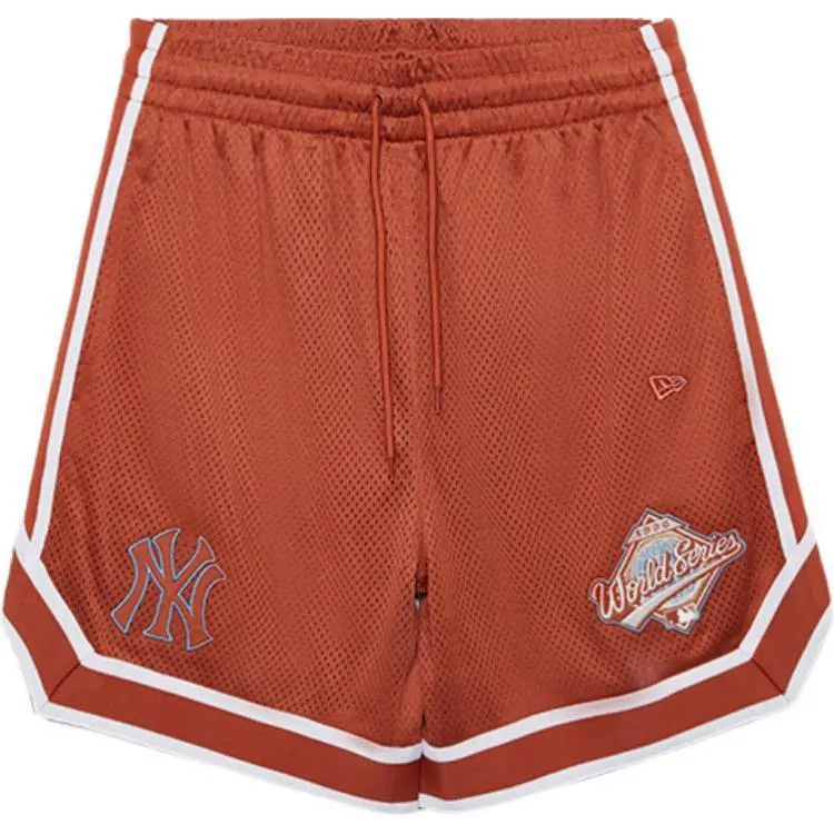 New Era Casual Shorts Unisex Reddish Umber