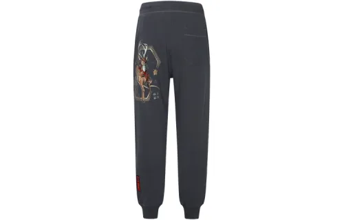 EVISU Casual Pants Men's Gray Moderate Cuffed Pants