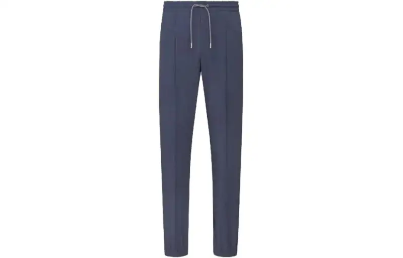 DIOR Casual Pants Men's Blue Moderate Straight Fit Pants