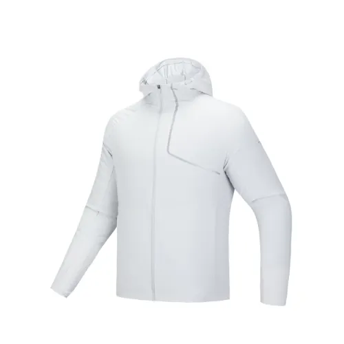 Anta Running Collection Trench Coat Men's Sand Grain Gray