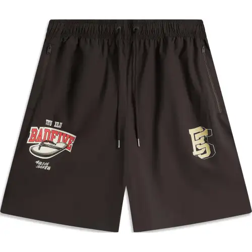 Li Ning BADFIVE Casual Shorts Men's Dark Chocolate Umber