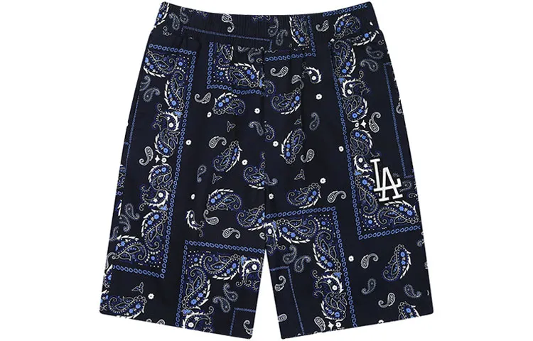 MLB Basic Logo MLB Paisley Casual Shorts Unisex Navy Blue