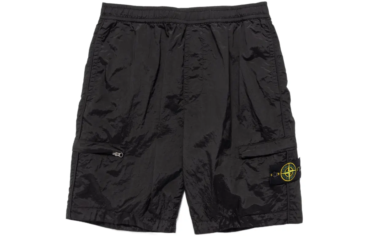 STONE ISLAND Casual Shorts Men's Black