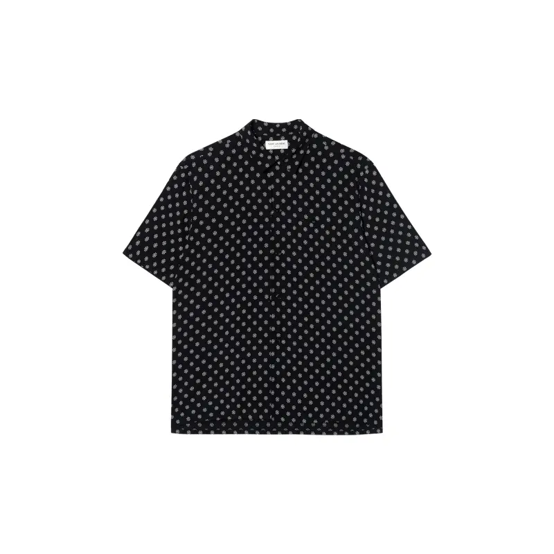 abstract-print short-sleeve shirt
