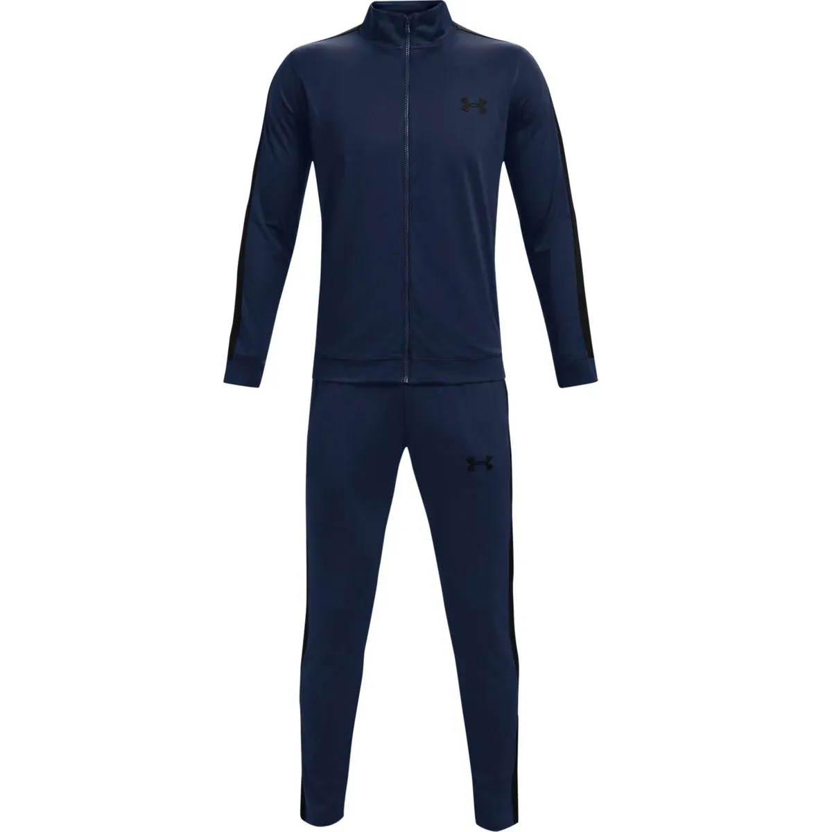 Under Armour Casual Sportswear Sets Men's Dark Blue Stand Collar Moderate