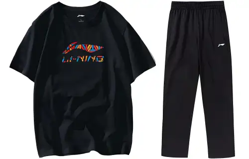 Li Ning Casual Sportswear Men's Crew Neck Moderate
