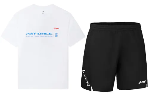 Li Ning Badminton Collection Badminton Jersey Set Men's White+Black