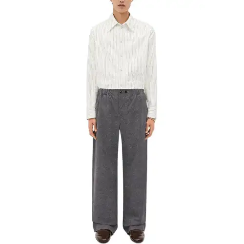 Bottega Veneta Casual Pants Men's Charcoal Gray