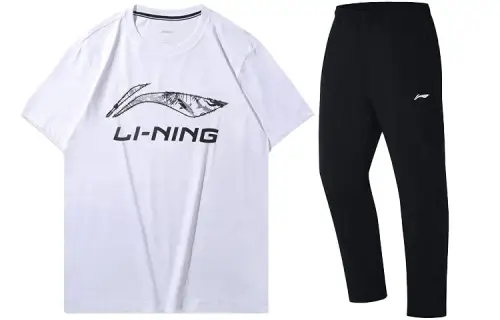 Li Ning Casual Sportswear Men's Crew Neck Moderate