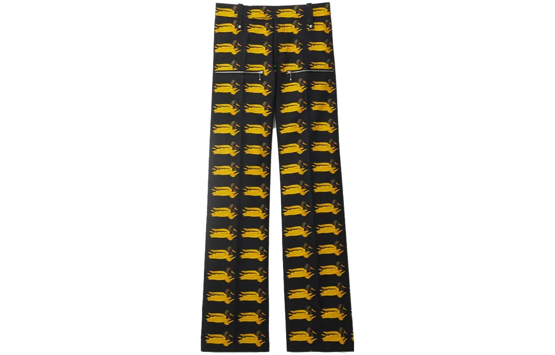 Burberry Duck-print wool trousers