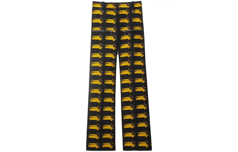 Burberry Duck-print wool trousers