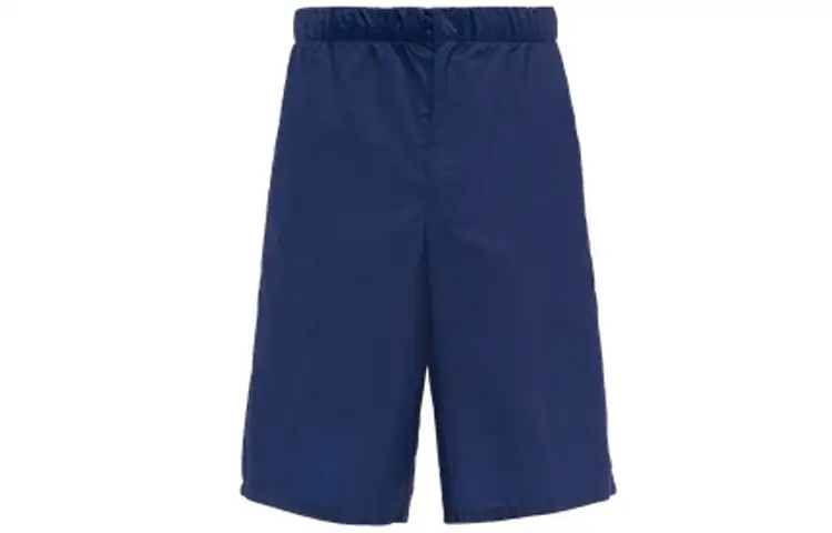 PRADA Re Nylon Casual Shorts Men's Blue Moderate