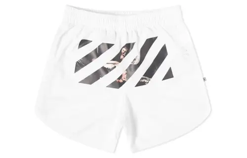 OFF WHITE Caravaggio Arrows Mesh Shorts