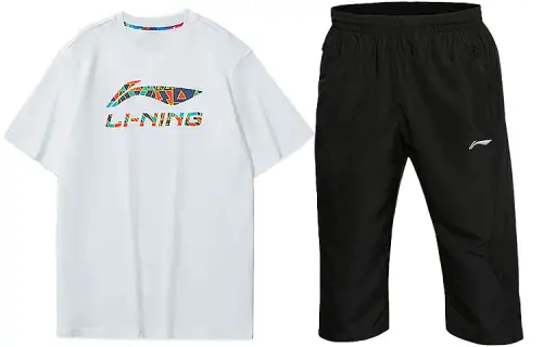 Li Ning Sports Fashion Collection Casual Sportswear Unisex Crew Neck Moderate