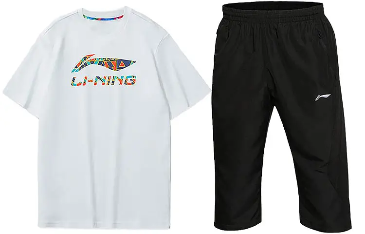 Li Ning Sports Fashion Collection Casual Sportswear Unisex Crew Neck Moderate