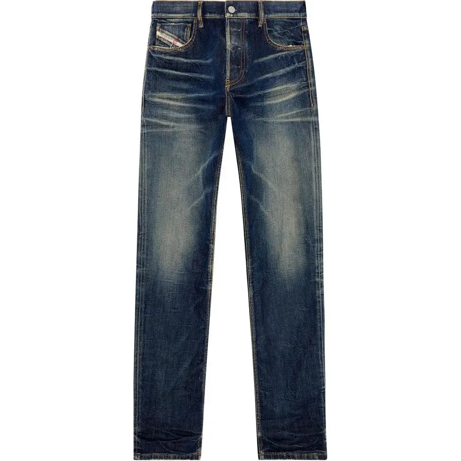 DIESEL Jeans Men's Blue Moderate Straight Fit Pants