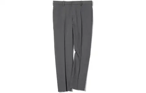 UNIQLO Casual Pants Men's Lead Gray Moderate Straight Fit Pants