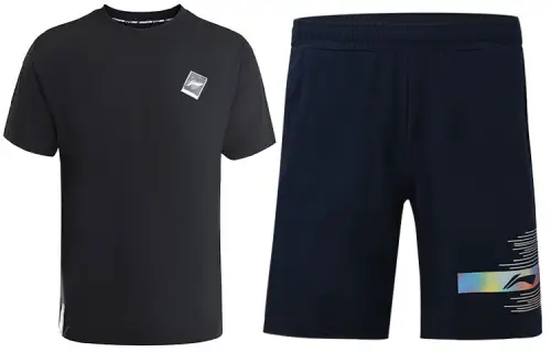 Li Ning Casual Sportswear Men's Crew Neck Moderate