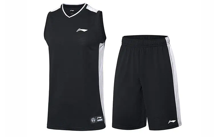 Li Ning Casual Sportswear Men's Black V Neck Moderate