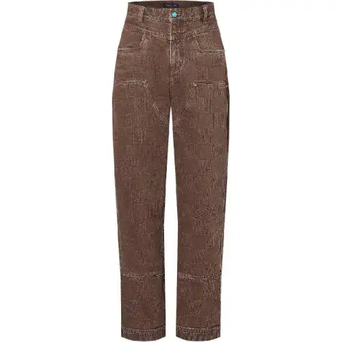 LOUIS VUITTON Damier Workwear Denim Pants