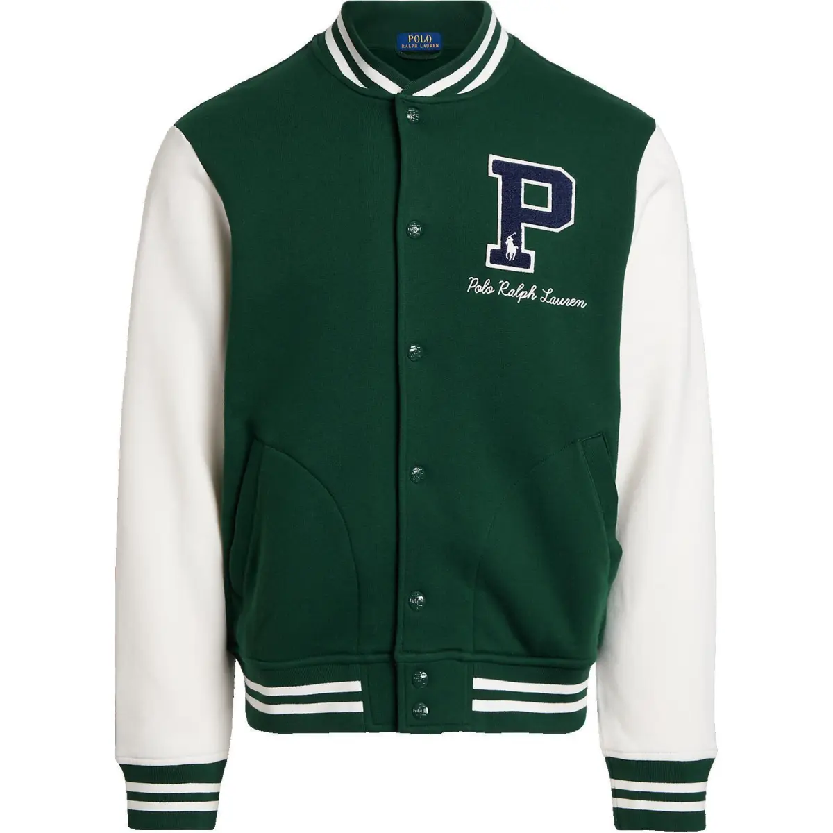 Polo Ralph Lauren Baseball Jacket Men's Green Multicolor
