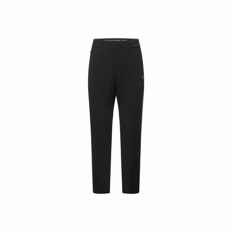 DESCENTE SKI STYLE Outdoor Commute Knitted Fabric Thermal Fleece Lined Sports Pants Men’s Black