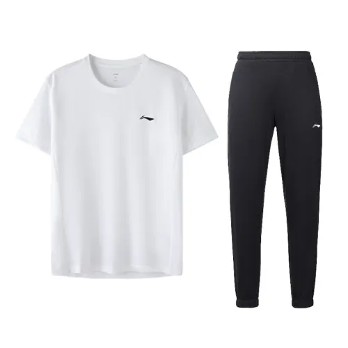 Li Ning Running Collection Casual Sportswear Men's Crew Neck Moderate
