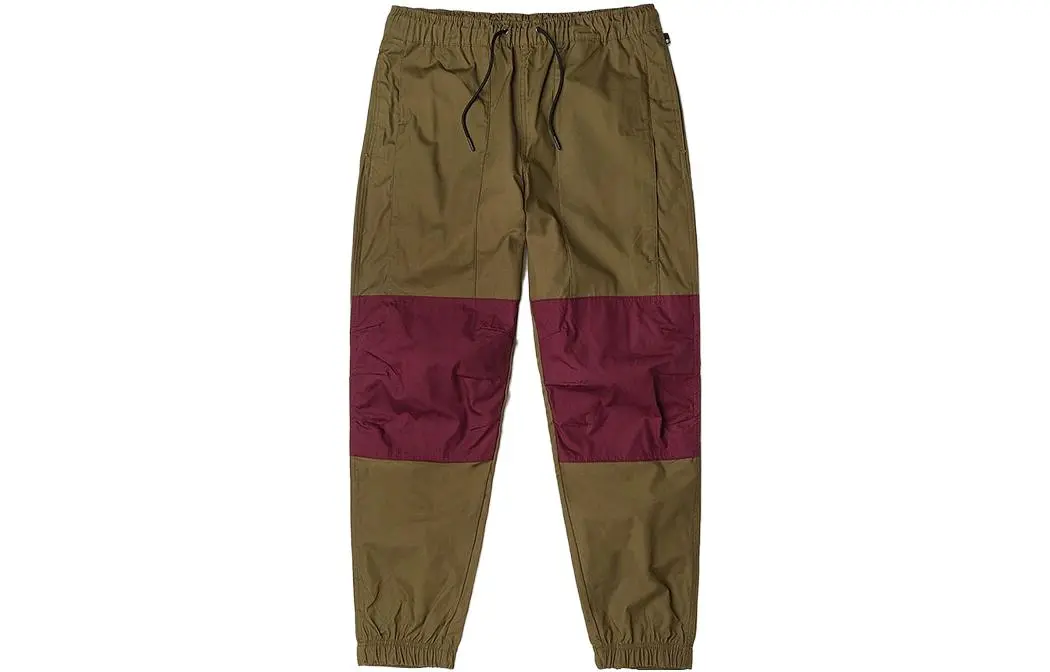 Timberland Mens Colorblock Outdoor Jogger Pants Dark Olive