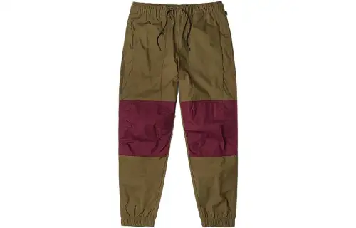 Timberland Mens Colorblock Outdoor Jogger Pants Dark Olive