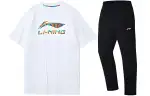 Li Ning Sports Fashion Collection Casual Sportswear Men's Crew Neck Moderate