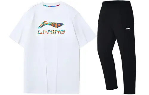 Li Ning Sports Fashion Collection Casual Sportswear Men's Crew Neck Moderate