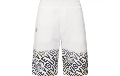 EVISU SS22 Loose Fit Shorts Men's White