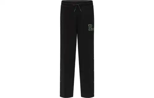 Reebok Casual Pants Unisex Black Moderate Straight Fit Pants
