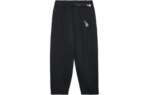 New Era Casual Pants Men's Black/Los Angeles Dodgers Moderate Straight Fit Pants