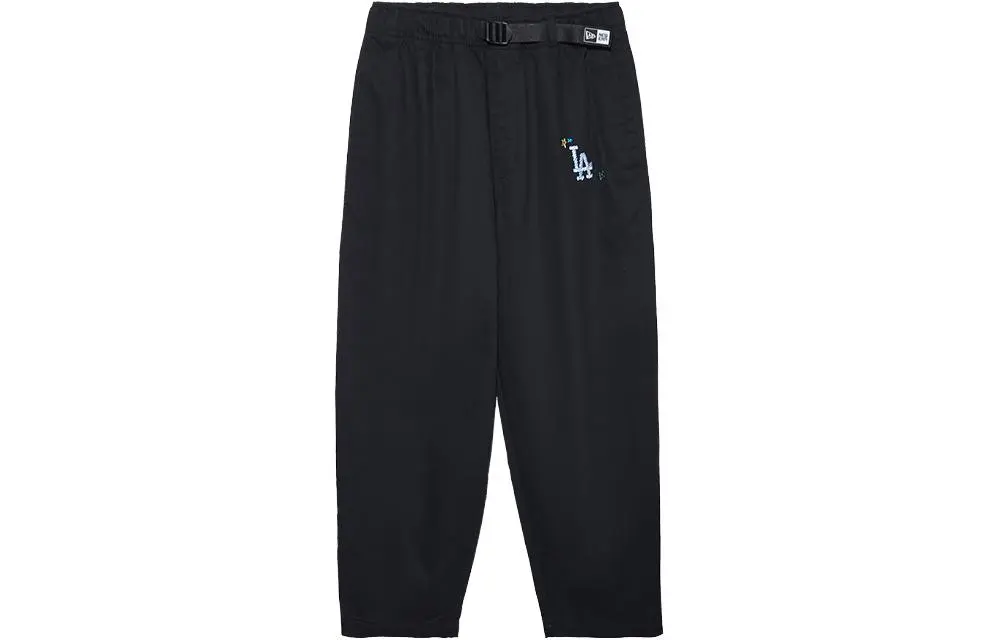 New Era Casual Pants Men's Black/Los Angeles Dodgers Moderate Straight Fit Pants