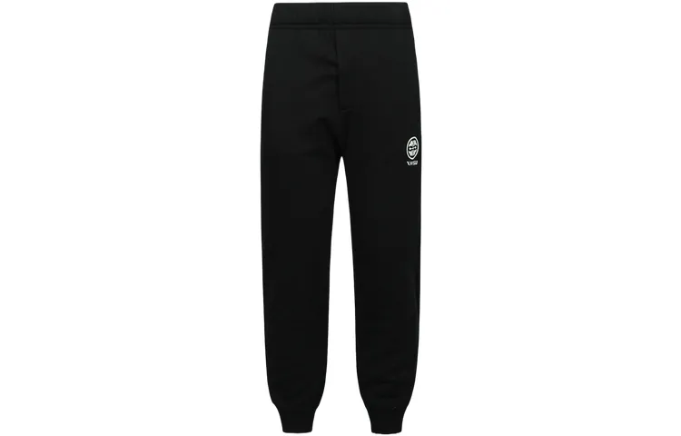 EVISU Casual Pants Men's Black Moderate Cuffed Pants